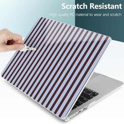 for MacBook Air 13 Inch (13.6 Inch) Case, M5/M4/M3/M2 Chip 2026 2025 2024 2023 2022, Hard Plastic Printed Cover with Screen Protector & Keyboard Cover & Dust Plugs, Modern Stripes - color: Modern Stripes