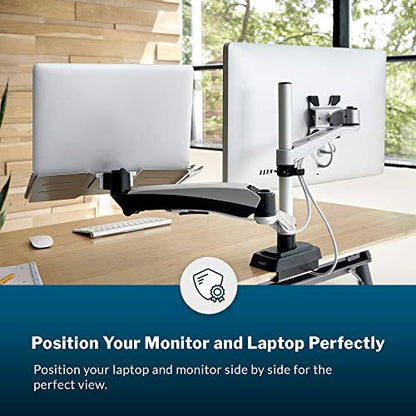 Vari Monitor Arm & Laptop Stand – Silver - style: Monitor Arm & Laptop Stand