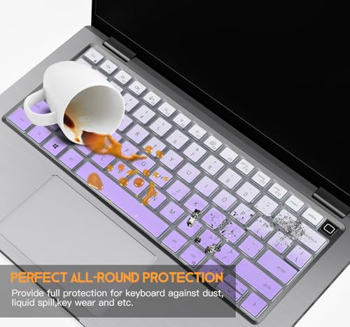 CaseBuy Keyboard Cover for Dell Latitude 7440 7430 7420 7410 14, Dell Latitude 3440 5440 5430 5431 5420, Dell Latitude 14 9420 9430, Dell Latitude 9510 9520 7520 15.6" Laptop -Ombre Purple - color: Ombre Purple