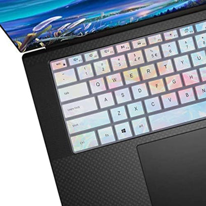 Colorful Keyboard Cover for 2025-2022 Dell XPS 15 9500 9510 9520 9530 15.6 Inch & XPS 17 9720 9700 9710 9730 17 Inch & DELL Precision 5770 5570 5760 5560 15.6" 17.3" (NOT FIT XPS 13 14 16 inch) - color: Colors