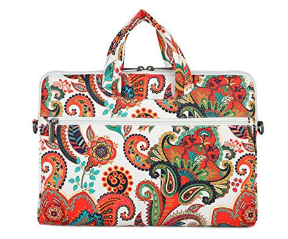 Paisley Pattern Lightweight Waterproof Laptop Shoulder Bag Sleeve Case for MacBook Pro 16 inch and 15.6 inch-16 inch Laptop - color: Paisley