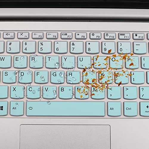 2 Pack Keyboard Cover for Lenovo Flex 5 14" 2-in-1 Laptop/Lenovo Yoga 5i 7i 9i 14 /IdeaPad Flex 5 5i 14 /deaPad Slim 5i 7 14 /Idepad S540 14 inch/ThinkBook 14s Yoga 14" Lapotp Protector Skin - color: MGreen+Clear