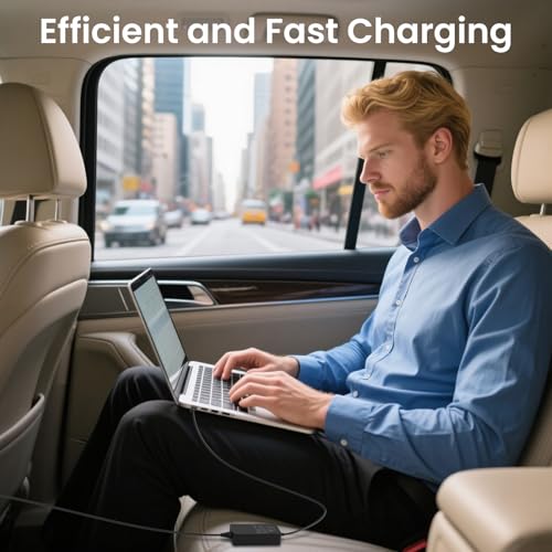 100W Laptop Car Charger USB C Compatible with Dell Latitude 5420 3520 5520 5510 7320 7520 7420 5430 5440 5540 5450,for Dell Pro 14 Plus 13 16 PB14250 PB13250 DB14250 PA16250 DB06250 PC16250