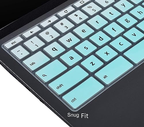 CaseBuy Keyboard Cover Skin for HP Chromebook 11A G8 / G8 EE / 11MK G9 / 11MK G9 EE, HP Chromebook 11 11a-na0010nr/21nr/30nr/40nr/50nr/60nr, HP Chromebook x360 11 G3 EE, Ombre Mint - color: Ombre Mint