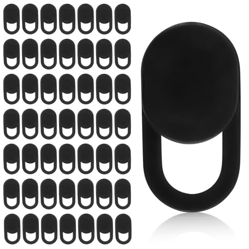 100pcs Laptop Camera Covers, Black Ultra-Thin Front Webcam Privacy Phone Camera Cover Slide Webcam Protects Your Privacy & Security for Laptop Desktop Cell Phone Tablet Accessories