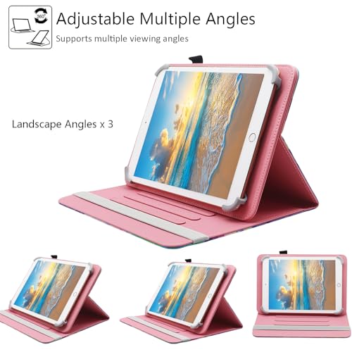 Universal 10 10.1 Inch Android Tablet Case, Dluggs 360 Degree Rotating Multi-Angle Viewing Stand Universal Case Cover for 10 10.1 and All 9.5-10.5 Inch Tablet, Giraffe - color: Giraffe