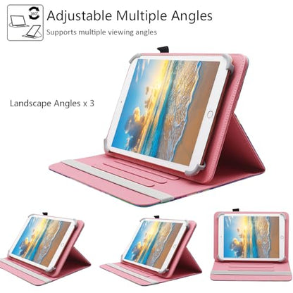Universal 10 10.1 Inch Android Tablet Case, Dluggs 360 Degree Rotating Multi-Angle Viewing Stand Universal Case Cover for 10 10.1 and All 9.5-10.5 Inch Tablet, Giraffe - color: Giraffe