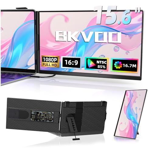 15.6 Inch Laptop Screen Extender Detachable Monitor Extender Dual Screen | Portable IPS 1080P FHD 85%NTSC Travel Monitor USB-C HDMI Port Compatible with Wins Mac Chrome Dex Fits 13-17" Laptops - size: 15.6" Monitor-A
