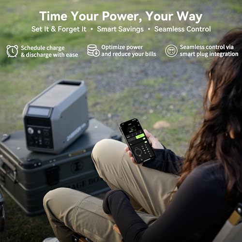 Dabbsson 1008Wh Solar Generator with 120W Solar Panel, Semi-Solid LiFePO4, 1200W AC Output,1600W Power-Boost, 1.2X Longer Runtime, 0-80% in 50 Min, 1000L Portable Power Station for Home/Camping/RV - style: 1000L+SP120W Solar Panel