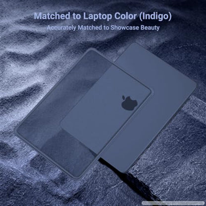 MOSISO Compatible with MacBook Neo Case 13 inch 2026 A3404 A18 Pro Chip | Anti-Cracking Cover Matte Finish Seamlessly Closes Protective Hard Shell Case Cover with TPU Bumper, Indigo - color: Indigo