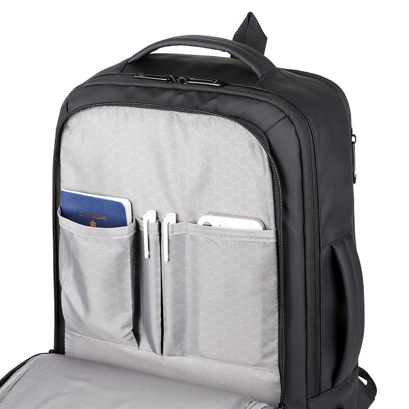 Laptop Backpack for Men 17 inch Travel Large Capacity Hiking Computer Bag Grey - color: Grey288