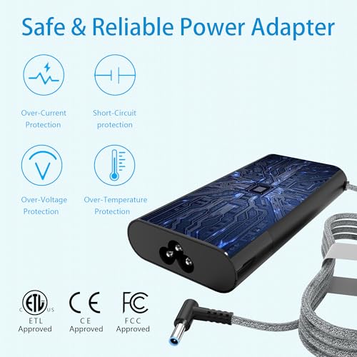 200W Laptop Charger for HP Omen Pavilion Gaming 15 16 17 Victus 15 16 ZBook 15 17 Fury Create Studio Envy 15 2020,TPN-DA10 L00818-850 L00895-003 Gaming Laptop Power Adapter Supply AC Adapter - color: black3