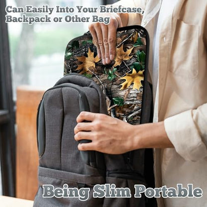 Universal Laptop Sleeve Tablet Case 12 inch, Camo Leaf Slim Carrying Case Durable Handbag Travel Laptop Bag for Surface Pro 9 8 7/Laptop Go 2 3, MacBook Air 11/12 - color: Camo Leaf, size: 12 inch
