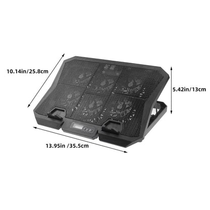 Laptop Cooling Pad with Quiet Fan Adjustable Height Laptop Stand Cooler for 13.97 Inch Portable Cooling Pad for Office and Gaming Use