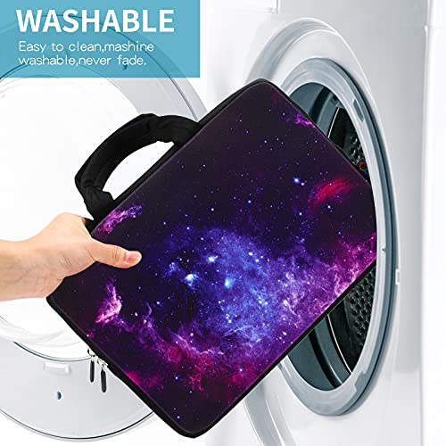 ICOLOR 11 11.6 12 12.1 12.5 inch Laptop Carrying Bag Chromebook Case Notebook Ultrabook Bag Tablet Cover Neoprene Laptop Sleeve case chromebook Sleeve with Handle Kids Boys Girls Blue Galaxy - color: Blue galaxy