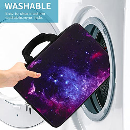 ICOLOR 11 11.6 12 12.1 12.5 inch Laptop Carrying Bag Chromebook Case Notebook Ultrabook Bag Tablet Cover Neoprene Laptop Sleeve case chromebook Sleeve with Handle Kids Boys Girls Blue Galaxy - color: Blue galaxy