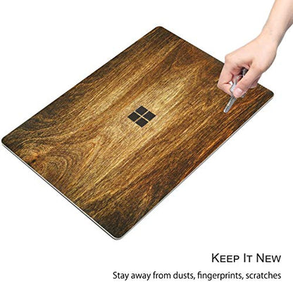 Cover Skin Decal Sticker for 2023 Microsoft Surface Laptop Go 3/ Laptop Go 2/ Laptop Go 12.4", Easy Apply, Anti-Scratch, Residue Free Vinyl Skin [Wood Texture] - color: Wood Texture, size: Surface Laptop Go 3/2/1