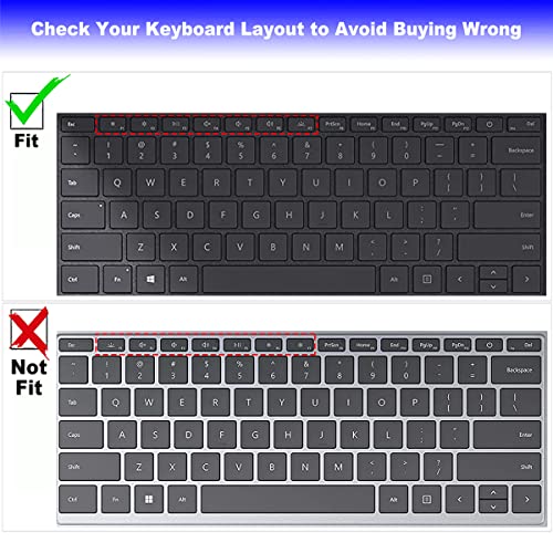 Keyboard Cover for Microsoft Surface Book 3/Surface Book 2 13.5" 15", Surface Laptop 5/4 /3 13.5" 15", Surface Laptop Protective Cover Skin -Black - color: Black