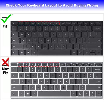 Keyboard Cover for Microsoft Surface Book 3/Surface Book 2 13.5" 15", Surface Laptop 5/4 /3 13.5" 15", Surface Laptop Protective Cover Skin -Black - color: Black