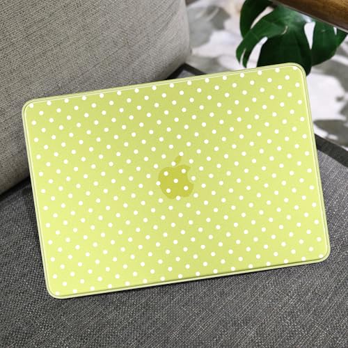 MEEgoodo Printed Case for New MacBook Neo 13 inch 2026 Release(Fit Model A3404), Laptop Hard Shell Cases with Keyboard Skin & Screen Protector & Webcam Covers, Citrus & White Polka Dots - color: Citrus & White Polka Dots