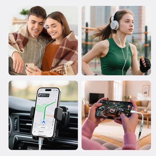 NICEHCK NK1 MAX Silver CX31993 Dual Chip USB C to 3.5 HiFi DAC Amp Cable | DAC dongle with CX31993+MAX97220 dual chips, upgraded 8-strand silver-plated OCC cable,supports 32bit/384kHz lossless audio - color: Pale Silver