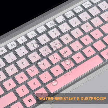 Keyboard Cover for Dell Latitude 5420 5430 5440 5450 3440 3450 14-in, Latitude7420 7430 7440 7450 7410 9420 9430 14, Latitude 16" 7650 7640, Latitude 9510 9520 7520 2025-2022, Ombre Pink - color: Ombre Pink