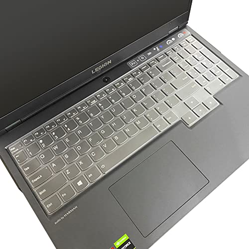 Keyboard Cover for Lenovo Legion 5 5i 5p 5pi 15.6 17.3/ Pro 5 5i 7 7i (Gen 8/9) 16, Legion 9 16IRX8 16IRX9/Pro 9i Gen 9 16/ Slim 7 7i(Gen9/Gen 8/7/6), Lenovo LOQ 15.6 16 inch, Clear - color: Clear
