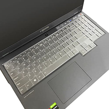 Keyboard Cover for Lenovo Legion 5 5i 5p 5pi 15.6 17.3/ Pro 5 5i 7 7i (Gen 8/9) 16, Legion 9 16IRX8 16IRX9/Pro 9i Gen 9 16/ Slim 7 7i(Gen9/Gen 8/7/6), Lenovo LOQ 15.6 16 inch, Clear - color: Clear