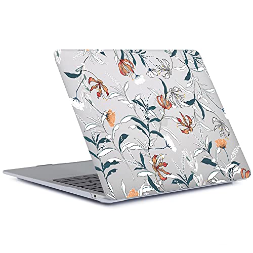 Hard Cover Compatible with MacBook Air 11 inch Case 2015 2014 2013 2012 2011 2010 Realease Model A1465 A1370, Color Printing Matt Plastic Hard Protective Shell Cover Case - White Flower - color: 1018 White flower, size: Air 11" 2010-2015(A1370/A1465)