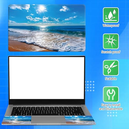 Universal Laptop Skin Sticker Decal for 11.6”12" 13" 13.3" 14" 15" 15.4" 15.6" Reusable Waterproof Scratch-Scratch Resistant Protective Vinyl Laptop Notebook Skin Stickers - Sun and Beach - color: Sun and Beach