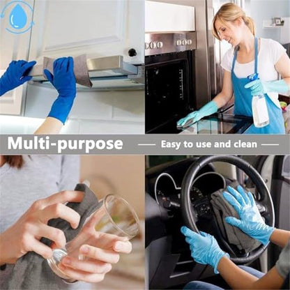 10 Pack Thickened Magic Cleaning Cloth for Stainless Steel, Thickened Dual-Sided Magic Cleaning Cloth, For Streak Free Cleaning, Glass, Windows, Kitchen Appliances, Reusable Absorbent Towels (5PC) - color: 5pc