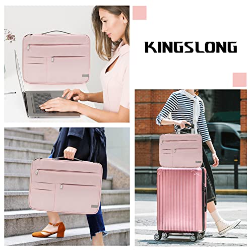 KINGSLONG Laptop Bag, Laptop Case Sleeve with strap, Laptop Case Bag Lightweight Slim Computer Bag Notebook Carrying Cover