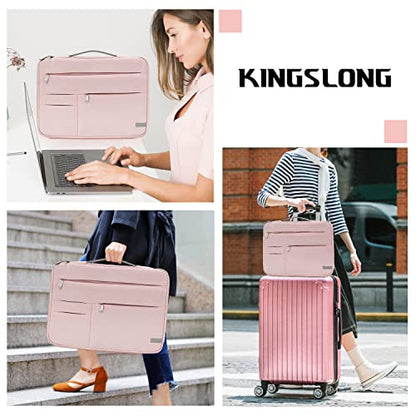 KINGSLONG Laptop Bag, Laptop Case Sleeve with strap, Laptop Case Bag Lightweight Slim Computer Bag Notebook Carrying Cover