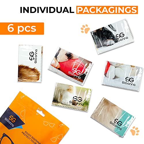 Microfiber Cleaning Cloth for Glasses - Eyeglass Cleaning Cloth - Lens Cleaning Cloth - Microfiber Glasses Cleaning Cloth for Phone, Screens, Camera Lens Cleaner - 6 pcs - color: 6 Pcs Dogs