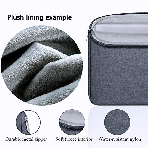 Voova Laptop Sleeve Carrying Case 13 13.6 Inch Compatible with MacBook Air 13 M1/M2/M3/M4, MacBook Pro 13/14, IPad Pro 13, Waterproof Slim Computer Cover Bag, Dark Grey - color: Dark Grey, size: 12.6-13.6 Inch