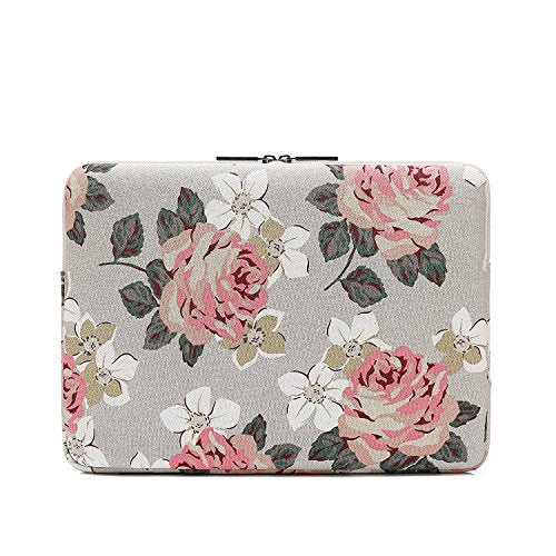 Canvaslife Pink Rose Patten Laptop Sleeve 14 inch 14.0 inch Laptop case Bag - color: Pink Rose, size: 14 inch / 14.0 inch