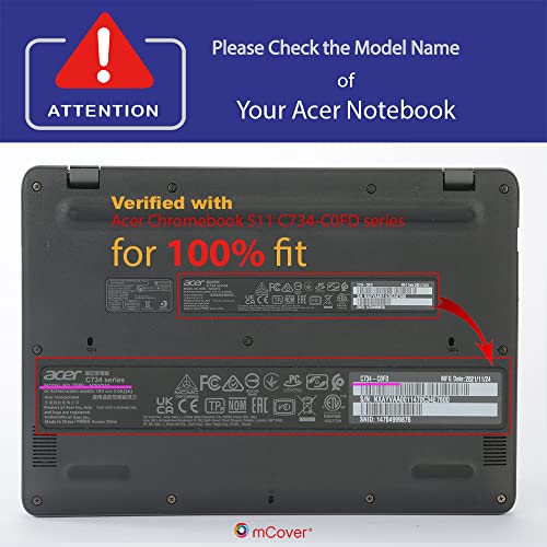 mCover Hard Case Only Compatible for 2021~2023 11.6" Acer Chromebook 511 C734 Series Traditional Clamshell Laptop Computers (NOT Compatible with Any Other Acer Models) - Purple - color: Purple