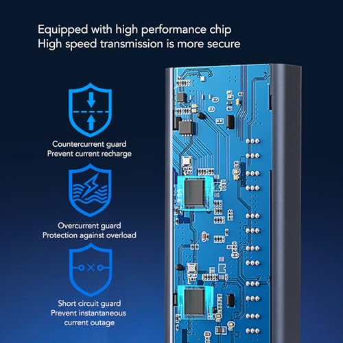 CCYLEZ 10 Port USB 3.0 Hub with Individual Switches and 60W Power Adapter for Laptop PC Game Console (US Plug)