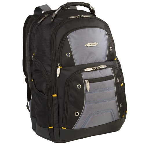 Targus Drifter II Laptop Backpack, Black/Gray – Backpack for Men for Business and Travel, Durable Water-Resistant Material, Fits up to 17" Laptops (TSB239US)