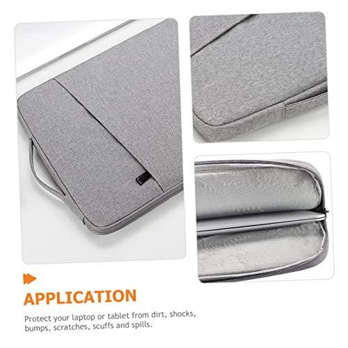 Angoily Laptop Sleeve Lightweight Polyester Carrying Bag Extra Pockets for Accessories Compact and Shock-Absorbent Case for and Laptops