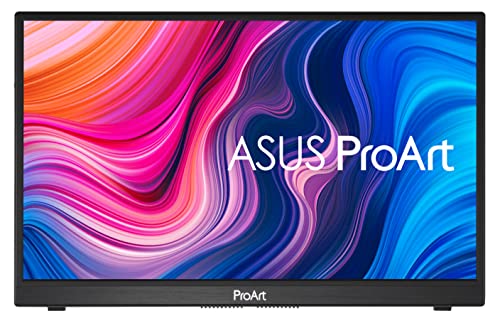 ASUS ProArt Display 14” 1080P Portable Touchscreen Monitor (PA148CTV) - Full HD, IPS, 100% sRGB/Rec.709, Color Accuracy ΔE < 2, Calman Verified, USB-C Power Delivery, Micro HDMI, Tripod Socket - style: 14" Touch USB-C