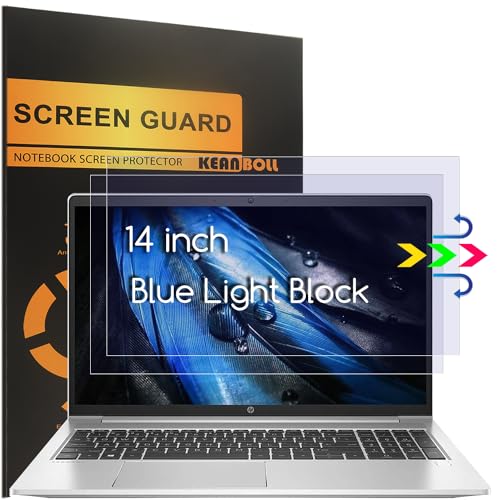 2-Pack Anti Blue Light Screen Protector for Lenovo HP Dell Acer Asus Samsung etc All 14" Laptops with 16:9 Aspect, 14" Laptop Monitor Blue Light Glare UV Block Filter Shield Cover Eye Protection Film