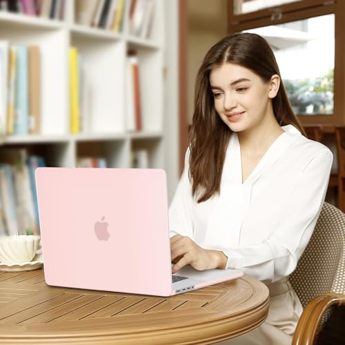MOSISO Compatible with MacBook Pro 16 inch Case M5 M4 M3 M2 M1 2026-2021 | A3429 A3428 A3403 A3186 A2991 A2780 A2485, Protective Hard Shell Case&Keyboard Cover&Screen Film&Pouch, Chalk Pink - color: Chalk Pink