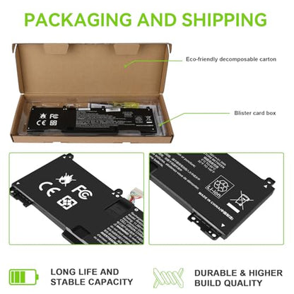 11.58V 51.3Wh RH03XL RH03XL-L Laptop Battery for HP EliteBook 640 G9 G10/650 G10/655 G10 Probook 440 G10/445 G10 G11/450 G9 G10/455 G10/460, TPN-DB0L,TPN-DB0T,TPN-IB0A,TPN-IB0K,TPN-IB0L,TPN-IB0P - size: 10*2.99*0.24inch RH03XL