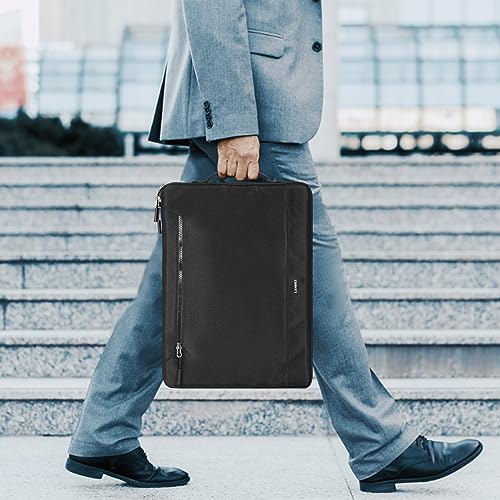 LANDICI 14 to 15 Inch Protective Laptop Sleeve with Handle, Black | Slim water-resistant case with reinforced 360-degree padding protects MacBook, Surface, Chromebook and other laptops - color: Black, size: 14-15 Inch