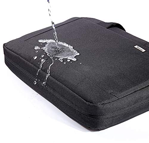 Voova 17.3-17 Inch Laptop Bag, Computer Bag, MacBook Bag, Black | Expandable splash-proof 17.3-inch laptop messenger bag with removable strap; fits MacBook, HP, Dell, Lenovo and Asus - color: Black, size: 17-17.3 Inch