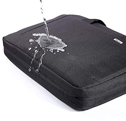 Voova 17.3-17 Inch Laptop Bag, Computer Bag, MacBook Bag, Black | Expandable splash-proof 17.3-inch laptop messenger bag with removable strap; fits MacBook, HP, Dell, Lenovo and Asus - color: Black, size: 17-17.3 Inch