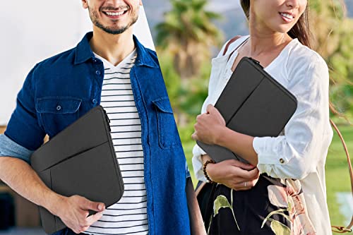Laptop Sleeve Bag 15.6 inch, BOOEUDI Shockproof Protective Computer Carrying Cover with Front Pocket, Briefcase Handbags Laptop Case for 15.6 inch HP, Dell, Acer, Asus, Notebook, Grey - color: Grey, size: 15.6 inch