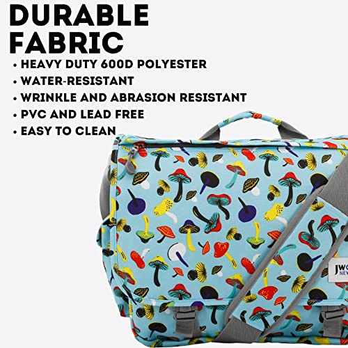 J World New York Thomas Laptop Messenger Bag for Women & Men. Kids Computer Bookbag - color: Skyshroom