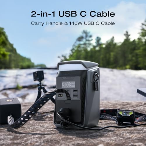 EF ECOFLOW Power Bank Station TRAIL Plus 300 DC, 288Wh 80000mAh, 300W DC | LFP Battery, 140W USB C Output, Solar Generator for Outdoor Camping, Travel, and Emergency (No AC Outlet Included) - style: TRAIL Plus 300